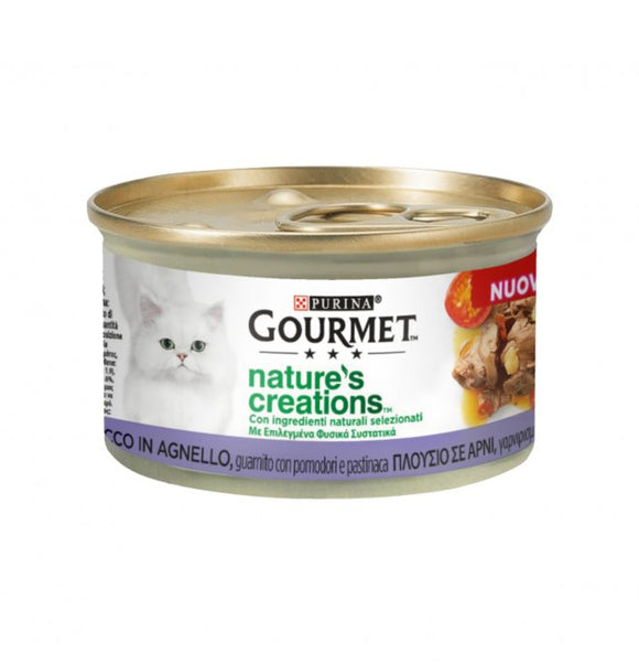 Purina - Alimento per gatti - GOURMET nature's creations + gusti da 85gr