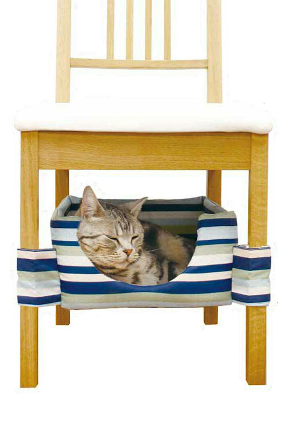 GimCat - Articolo per gatti - CUCCIA SOTTO SEDIA (GIALLO) 30x15x30 cm