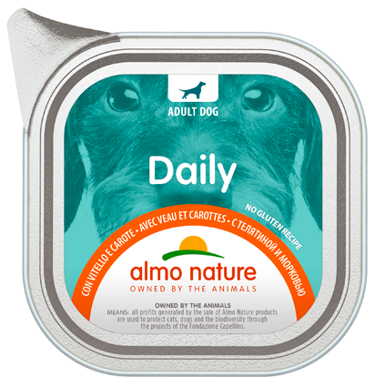 Almo Nature - Alimento per cani - Daily con Vitello e Carote
