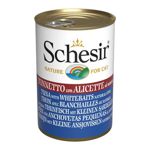 Schesir - Alimento per gatti - Tonnetto con alicette al naturale 140gr