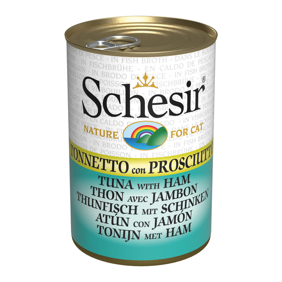 Schesir - Alimento per gatti - Tonnetto con prosciutto 140gr