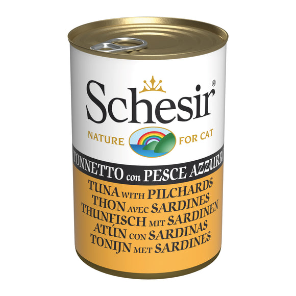 Schesir - Alimento per gatti - Tonnetto con pesce azzurro 140gr