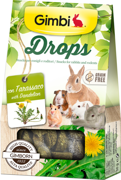 Gimbi - Alimento per roditori - Drops con tarassaco 50gr