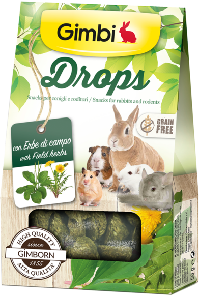 Gimbi - Alimento per roditori - Drops con erbe di campo 50gr