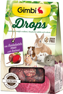Gimbi - Alimento per roditori - Drops con barbabietola 50gr