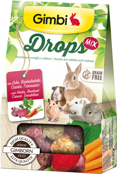 Gimbi - Alimento per roditori - Drops Mix 50gr