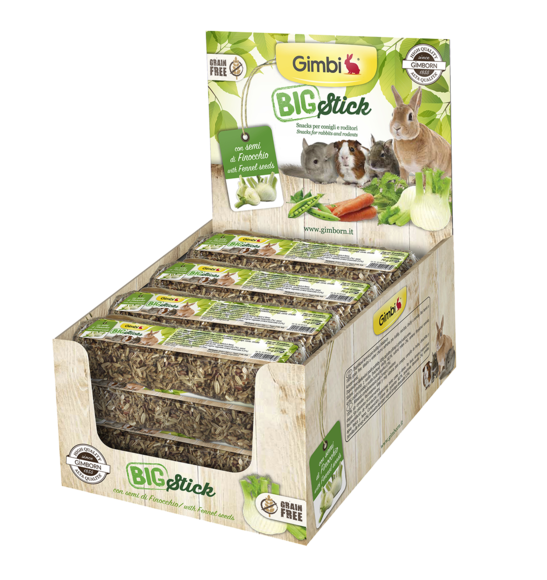 Gimbi - Alimento per roditori - BigSticks con semi di finocchio 70gr