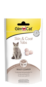 GimCat - Alimento per gatti - Skin&Coat Tabs Cute e Mantello più lucidi e sani 40gr