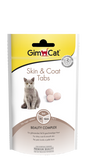 GimCat - Alimento per gatti - Skin&Coat Tabs Cute e Mantello più lucidi e sani 40gr