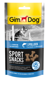 GimDog - Alimento per cani - Sport Snacks con Merluzzo 60gr