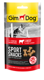 GimDog - Alimento per cani - Sport Snacks con Manzo 60gr