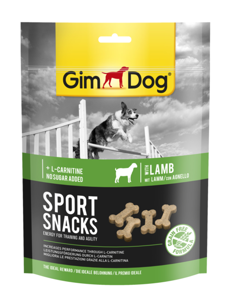 GimDog - Alimento per cani - Sport Snacks con Agnello 150gr