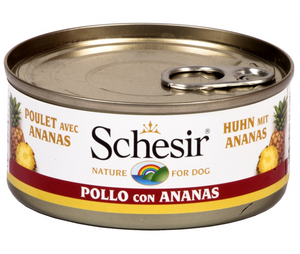 Schesir - Alimento per cani - Filetti di pollo con ananas 150gr