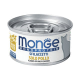 Monge - Alimento per gatti - sfilaccetti solo POLLO 80gr