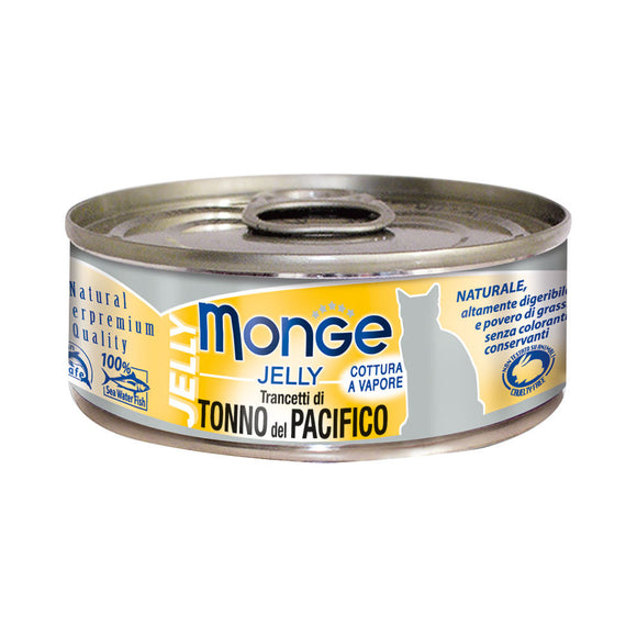 Monge - Alimento per gatti - JELLY TRANCETTI DI TONNO 80gr