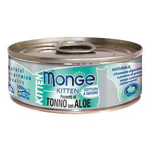 Monge - Alimento per gatti - JELLY PEZZI DI TONNO/ALOE KITTEN 80gr