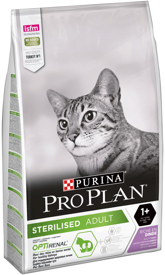 Purina - Alimento per gatti - Pro Plan Optirenal Sterilised Adulti Tacchino 400gr