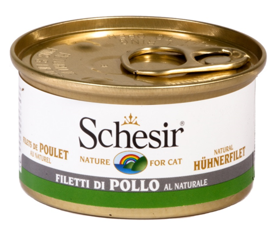 Schesir - Alimento per gatti - Filetti di pollo al naturale 85gr