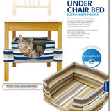GimCat - Articolo per gatti - CUCCIA SOTTO SEDIA (BLU) 30x15x30 cm