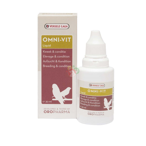 Versele Laga - Articolo per uccelli - Omni-Vit 30ml Liquido Integratore per Uccelli