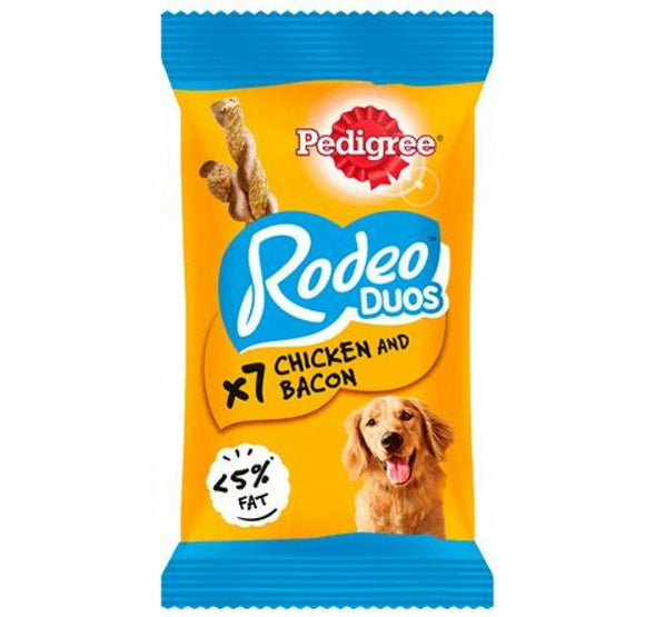 Pedigree - Articolo per cani - Rodeo snack Duos pollo e bacon 7pz 123gr
