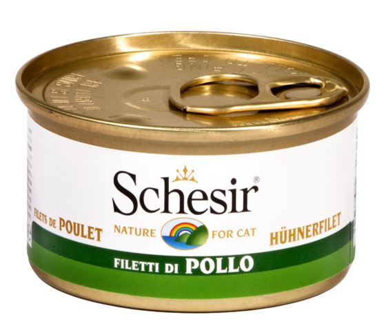 Schesir - Alimento per gatti - Filetti di pollo 85gr