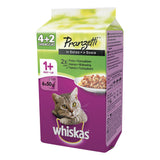 Whiskas - Alimento per gatti - Pranzetti in Salsa Mari e Monti 1+ 6x50gr 4+2 omaggio