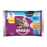 Whiskas - Alimento per gatti - STRACCETTI ASSORTITO 4X85gr