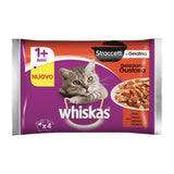 Whiskas - Alimento per gatti - STRACCETTI ASSORTITO 4X85gr