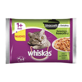 Whiskas - Alimento per gatti - STRACCETTI ASSORTITO 4X85gr