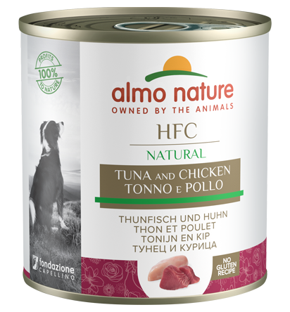 Almo Nature - Alimento per cani - HFC Natural con Tonno e Pollo 290gr