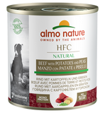 Almo Nature - Alimento per cani - HFC Natural con Manzo, Patate e Piselli 290gr
