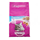 Whiskas - Alimento per gatti - Cibo secco per gatto adulto sterilizzato 1+ SALMONE 1,4 kg