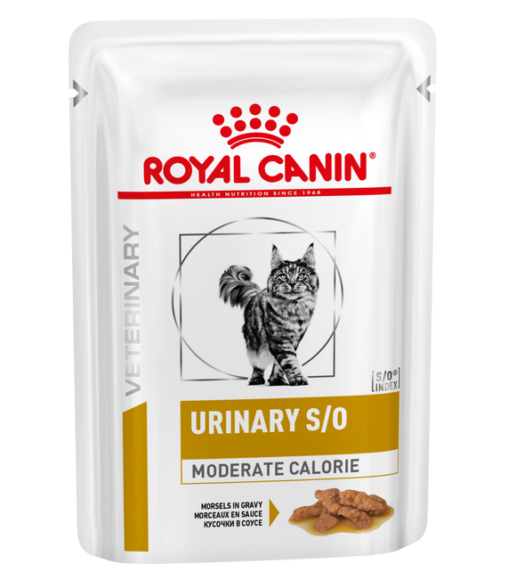 Royal Canin - Alimento per gatti - Veterinary Diet Urinary S/O Moderate Calorie 85gr
