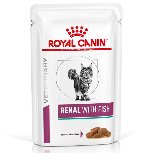 Royal Canin - Alimento per gatti - Renal with fish da 85gr