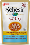 Schesir - Alimento per gatti - Con Tonnetto Selvaggio e Calamari 85gr