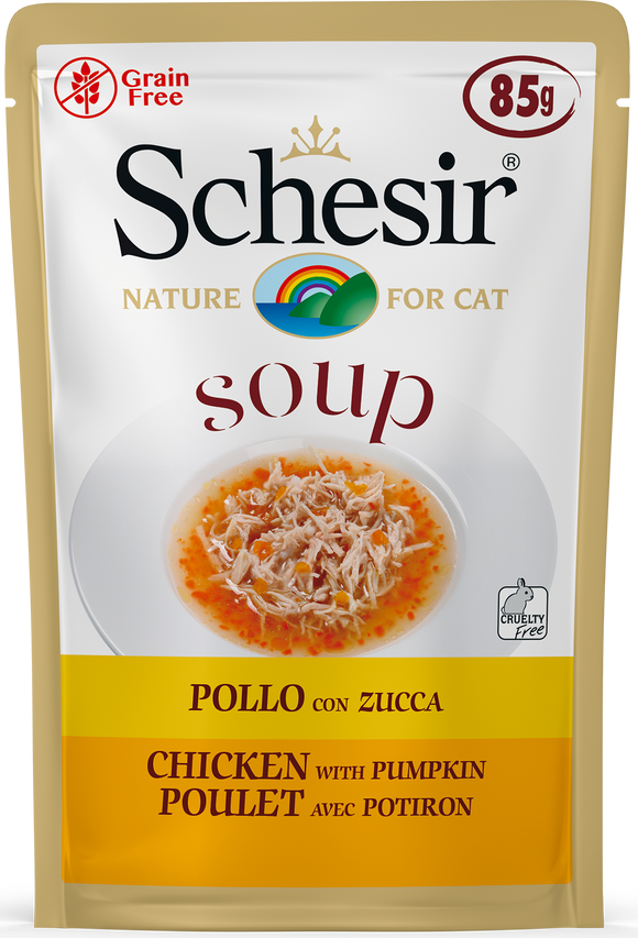 Schesir - Alimento per gatti - Pollo con Zucca 85gr