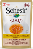 Schesir - Alimento per gatti - Con Salmone Rosa Selvaggio e Carote 85gr