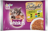 Whiskas - Alimento per gatti - STRACCETTI JUNIOR ASSORTITO 4X85gr
