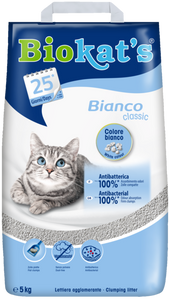 Biokat’s - Articolo per gatti - Bianco Lettiera in argilla naturale 5kg