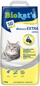 Biokat’s - Articolo per gatti - Bianco Extra Lettiera in carbone attivo 10kg