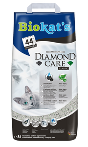 Biokat's - Articolo per gatti - Diamond Care Classic Lettiera con carbone attivo e aloe vera 8lt