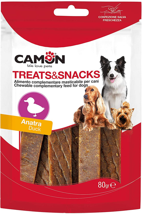 Camon - Articolo per cani - Treats Snacks Soft Duck Strips da 80gr