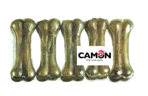 Camon - Alimento per cani - Ossi in pelle bovina 10cm 4pz 50gr
