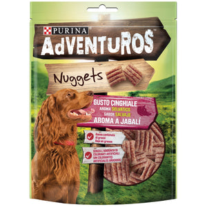 Purina - Alimento per cani - ADVENTUROS Snack Nuggets al gusto Cinghiale 90gr
