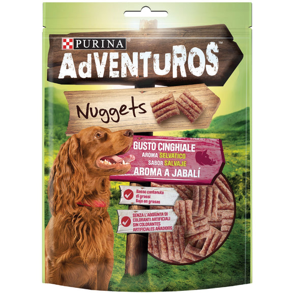 Purina - Alimento per cani - ADVENTUROS Snack Nuggets al gusto Cinghiale 90gr