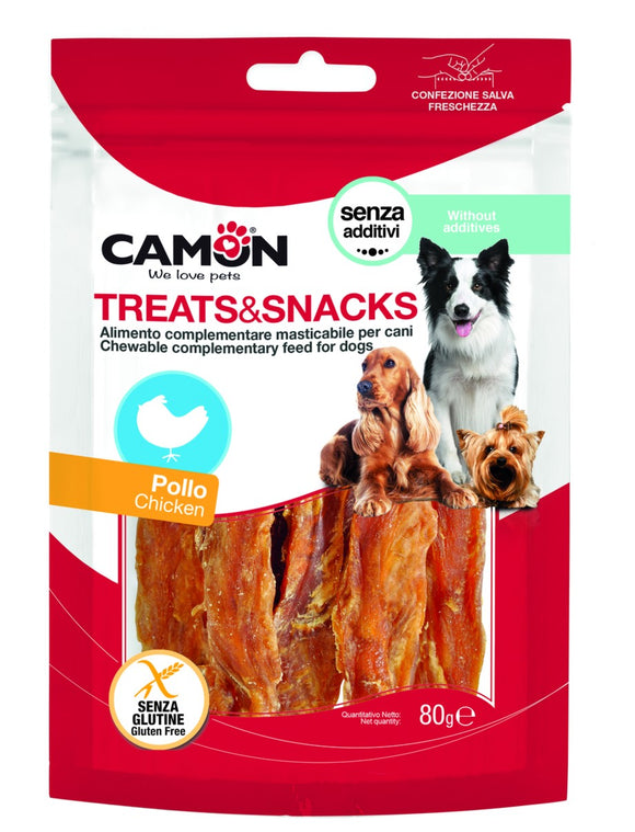 Camon - Articolo per cani - Soft strips di pollo da 80gr
