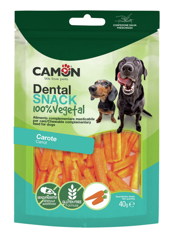 Camon - Articolo per cani - Bauveg Snack Carotine Crispy 40gr