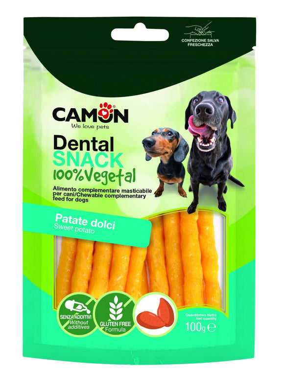 Camon - Articolo per cani - Bauveg Snack Sticks con patata dolce 100gr