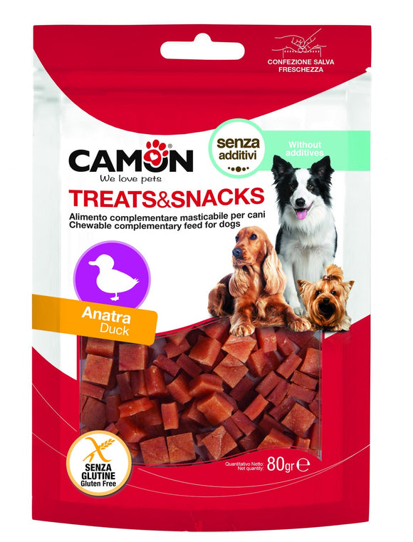 Camon - Alimento per cani - Dadini all'anatra da 80gr